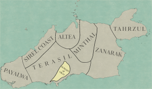 Location of Domain of Oras on the continent of Elemara