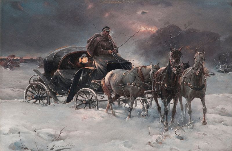 File:Winter Night Travel Painting.jpg